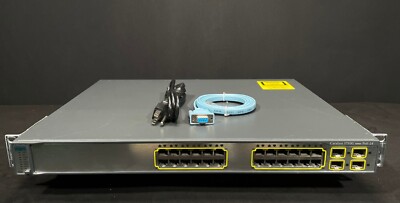 Cisco WS-C3750G-24PS-S 24 Port PoE 3750G Gigabit Switch - Same Day Shipping