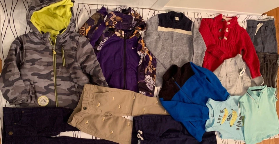 Lote 13 piezas 4 años niño Janie and Jack pantalones polo nueva camisa chaqueta invierno bbB1 Foto 4 de 4