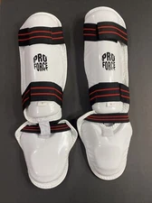 Proforce Pro Force Sparring Protective Shin Foot gear Pads, S Adult Taekwondo