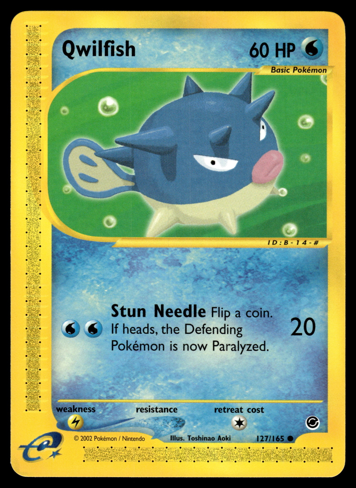 Qwilfish #127/165 Expedition Pokemon Near Mint or Better