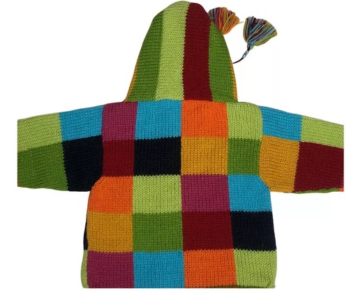 Yusu Tex Peruvian Alpaca Sweater With Horses Wool Pullover Unisex Toddler - Picture 4 of 10