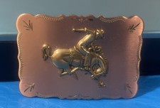 Bucking Bronco Belt Buckle Copper And Brass