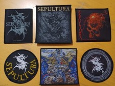 Sepultura Patch – Offiziell Lizenziertes Band-Logo, Schwarz, Zum Aufnähen