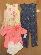 New Carter's  Cherokee Infant Girls Clothing Lot of 4 1 Used Size 24 Months