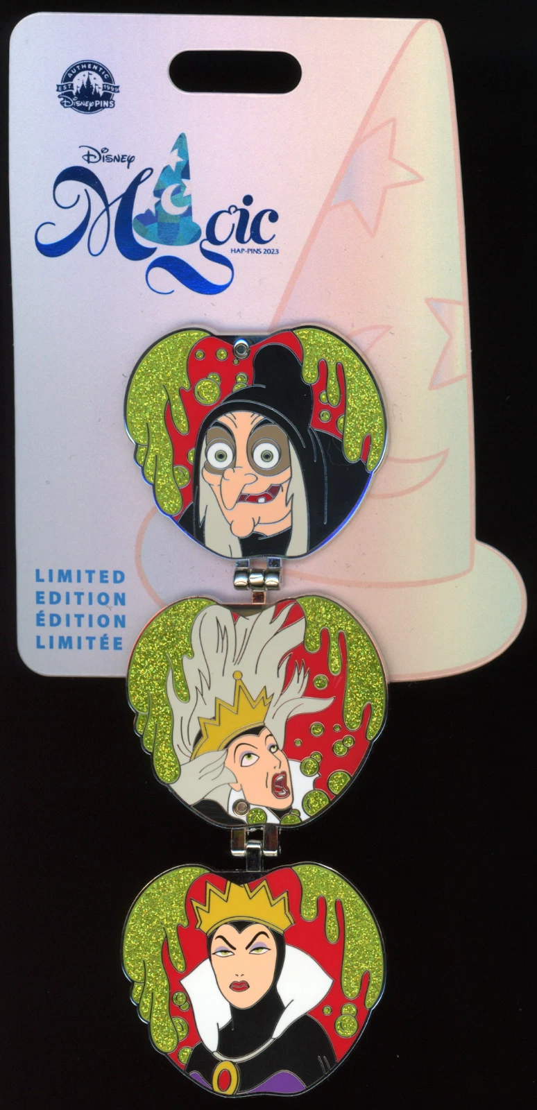 Magic Hap-Pins Magical Transformation Snow White Evil Queen LE 500 Disney Pin