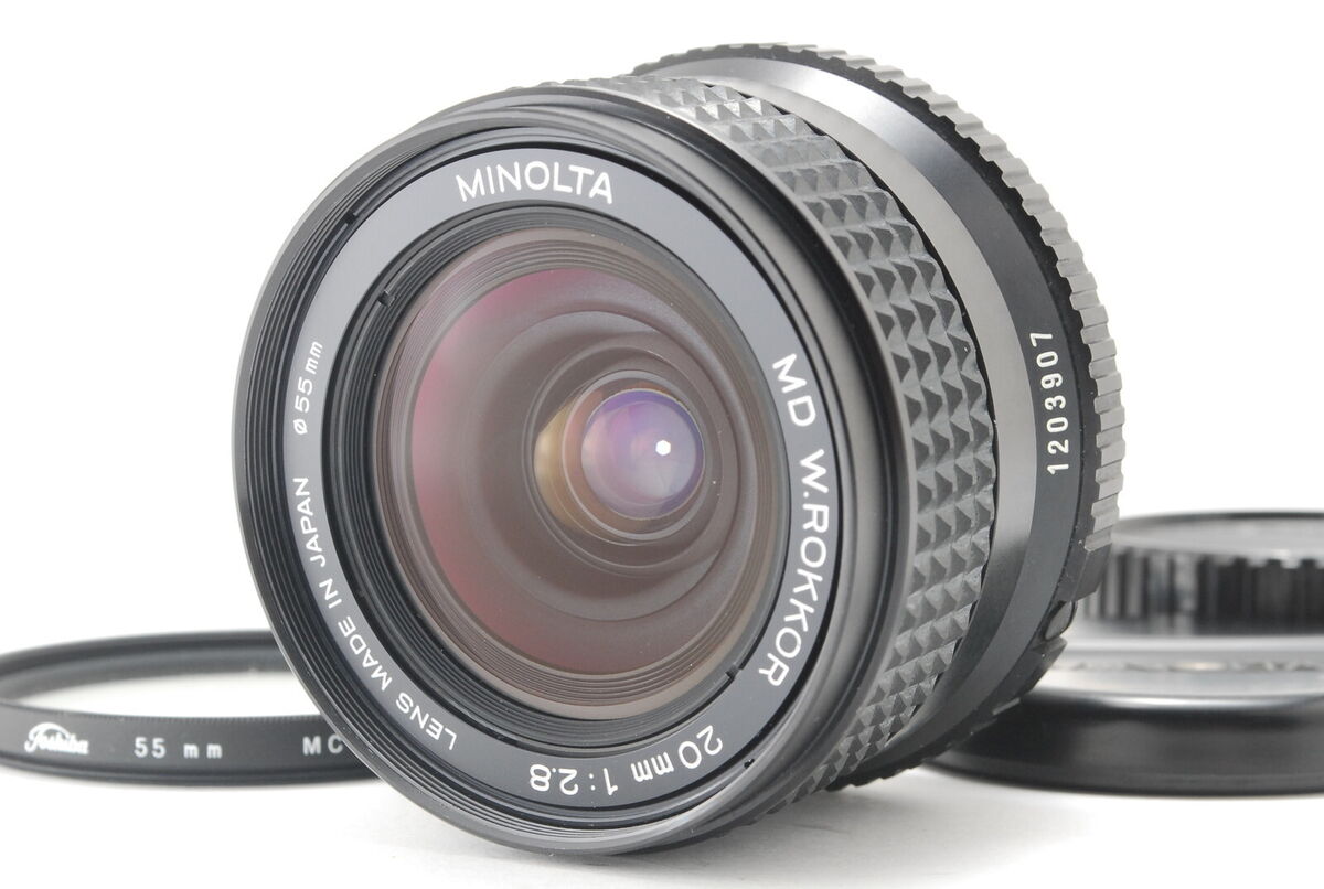 Rare 【Near Mint】 Minolta MD W.Rokkor 20mm f2.8 Wide Angle Rare 【Near Mint】 Minolta MD W.Rokkor 20mm f2.8 Wide Angle