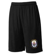 CG-54 USS Antietam Black Active Shorts