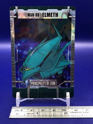 MOBILE SUIT IN ACTION!! MAN-08 エルメス Man-08 Elmeth Mobile Suit Gundam 1-30-314 Clear Card Morinaga | eBay