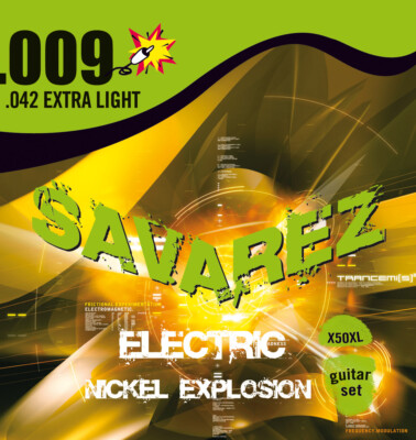 SAVAREZ X50XL EXTRA LIGHT .009/.042 ELECTRIC GUITAR WETSUIT