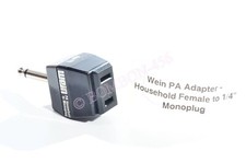 WEIN PA ADAPTER HOUSEHOLD FEMALE TO 1/4" MONOPLUG ONE OWNER - TESTED.