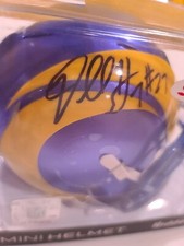 Darrell Henderson Certified Autographed Rams Mini Helmet (Beckett CoA)