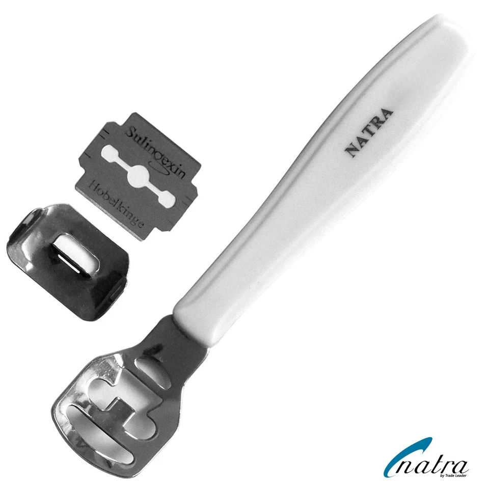 Raspel Hornhaut Hobel Hornhauthobel Hornhautrasper 10x ersatz-klingen - Bild 1 von 3