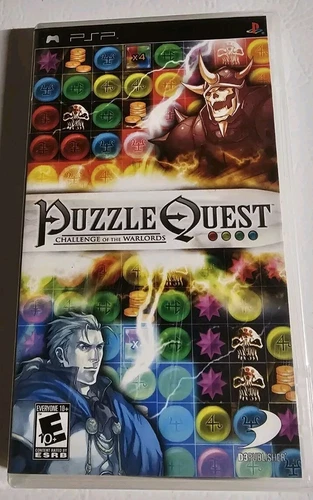 Puzzle Quest: Challenge of the Warlords (Sony PSP) CIB Complete w/ Manual - MINT