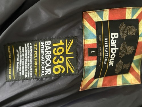Original Barbour Jacke , Gr. 50 Herren, Marine, 💜👍🍀🧑🎄 - Bild 4 von 4