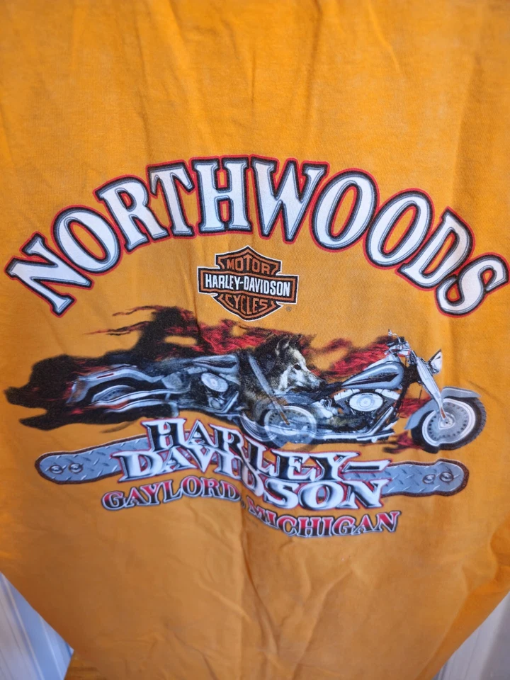 Camiseta Northwoods 2007 Harley-Davidson talla 3XL Gaylord Michigan coleccionable  Foto 4 de 4