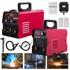 250A 350 Weld Aluminum Welder ARC MMA Stick Welding Machine with Gloves Mask
