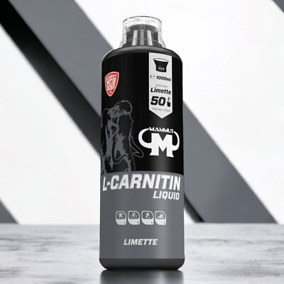 Mammut L-Carnitin Liquid 1000ml Flasche Carnitin Geschmack Limette