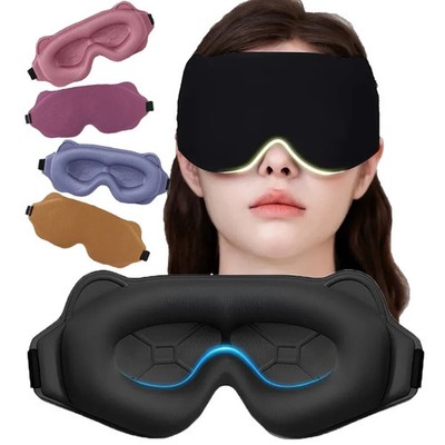Gewichtete Schlaf-Augenmaske 3D-Kontur verstellbar Blockout weich