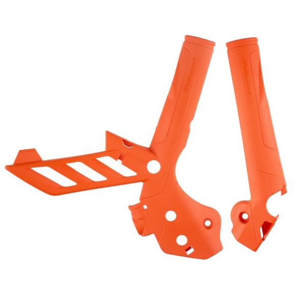 KTM EXCF250 EXCF350 EXCF450 POLISPORT FRAME GUARDS POLISPORT BLACK 2012-2016 - Image 9