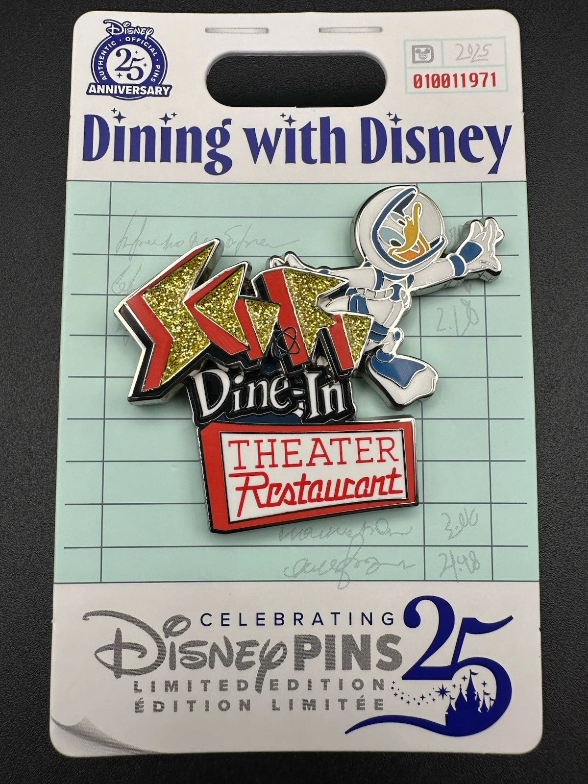 2025 WDW Dining with Disney 11/12 Sci-Fi Dine-In Restaurant LE Pin NEW