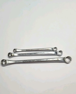 SK Tool USA S-K SAE 3 Pcs Offset Double Box End Wrench Set 3/8'' - 3/4''