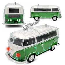 New Green Retro Bus WS-267 Bluetooth Speaker with FM Radio, USB, SD, AUX Input