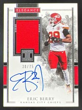 2018 Impeccable Elegance Veteran Patch #EVP-EB Eric Berry Autograph Auto /75