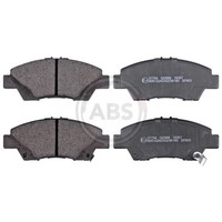 A.B.S. BremsbeläGe Bremsbelegsatz Vorne System Akebono FüR Honda Jazz IV
