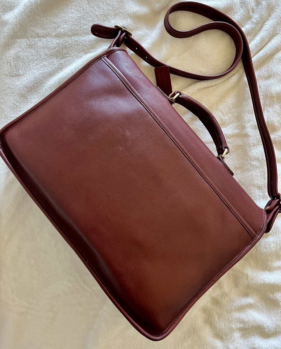 バッグ old coach 5180 Vintage Coach Metropolitan Briefcase Messenger Bag E8C-5180