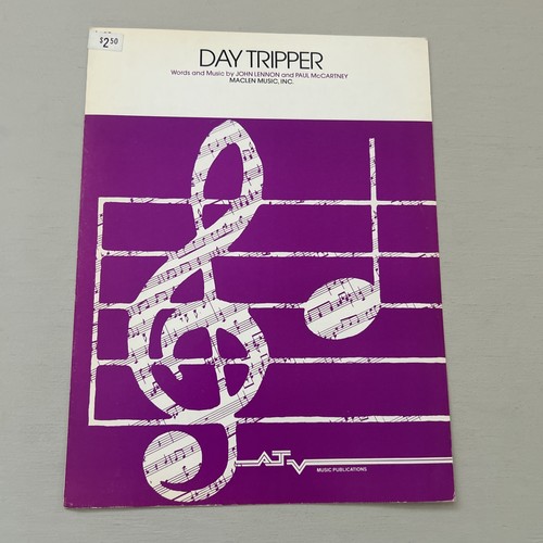 The Beatles DAY TRIPPER Sheet Music-MACLEN MUSIC (1973) Cherry Lane STORE STOCK