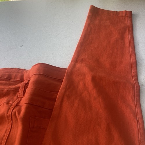 Body By US Girls Stretchy Orange Jeans Size M 26x26 Rayon Nylon Spandex - Picture 12 of 12