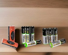 Combination of 3 different rechargeable batteries .AA /AAA /3.2V
