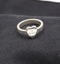 Gucci Women's Heart Ring 925 Silver Approx Size M