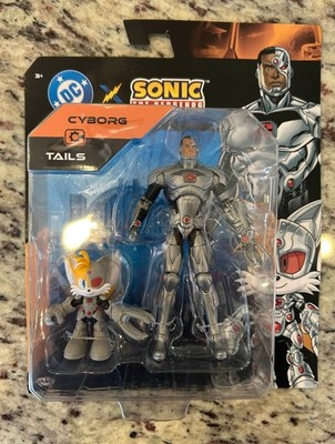 Dc X Sonic The Hedgehog Tails and Cyborg 2.5 Action Figure Jakks