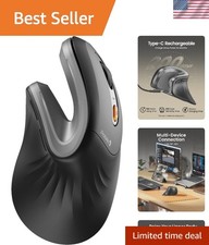 Ergonomic Rechargeable Wireless Mouse - Perfect Fit for Small to Medium Hands