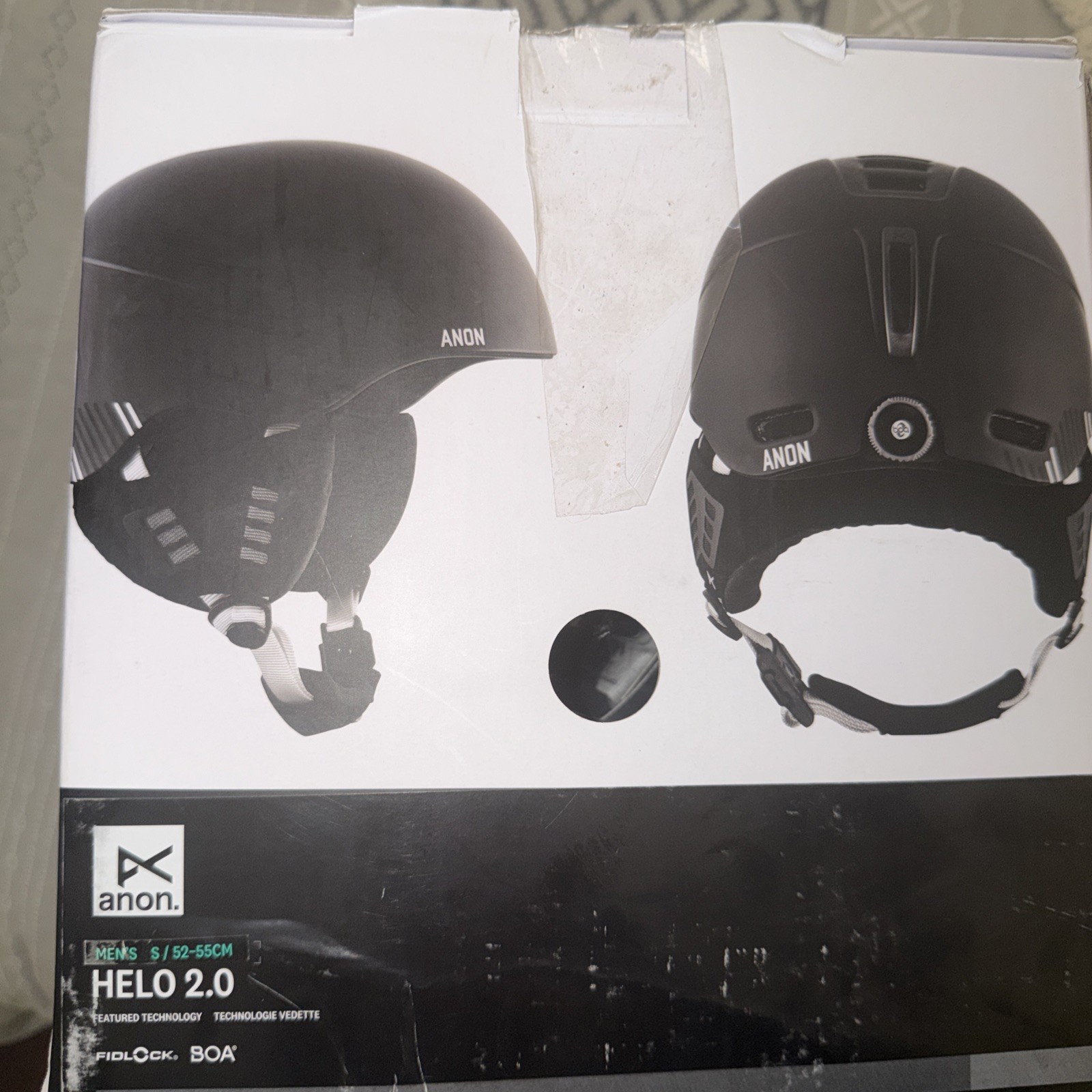 Anon Helo 2.0 Mens Snowboard Helmet Adult Small 52 - 55 cm Black New 