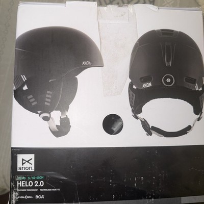 Anon Helo 2.0 Mens Snowboard Helmet Adult Small 52 - 55 cm Black New 