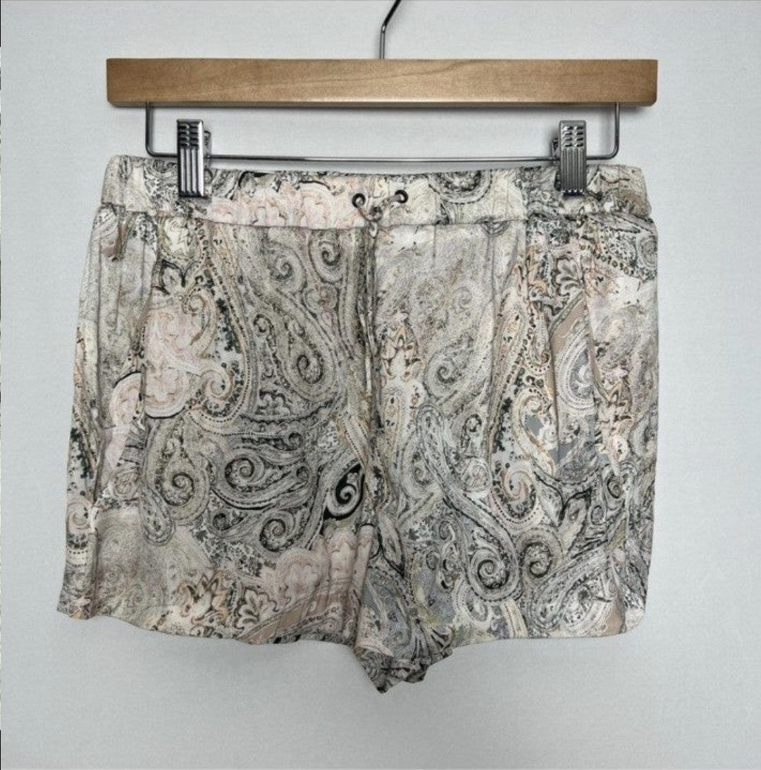 Zara Basic Paisley Printed Shorts - image 1