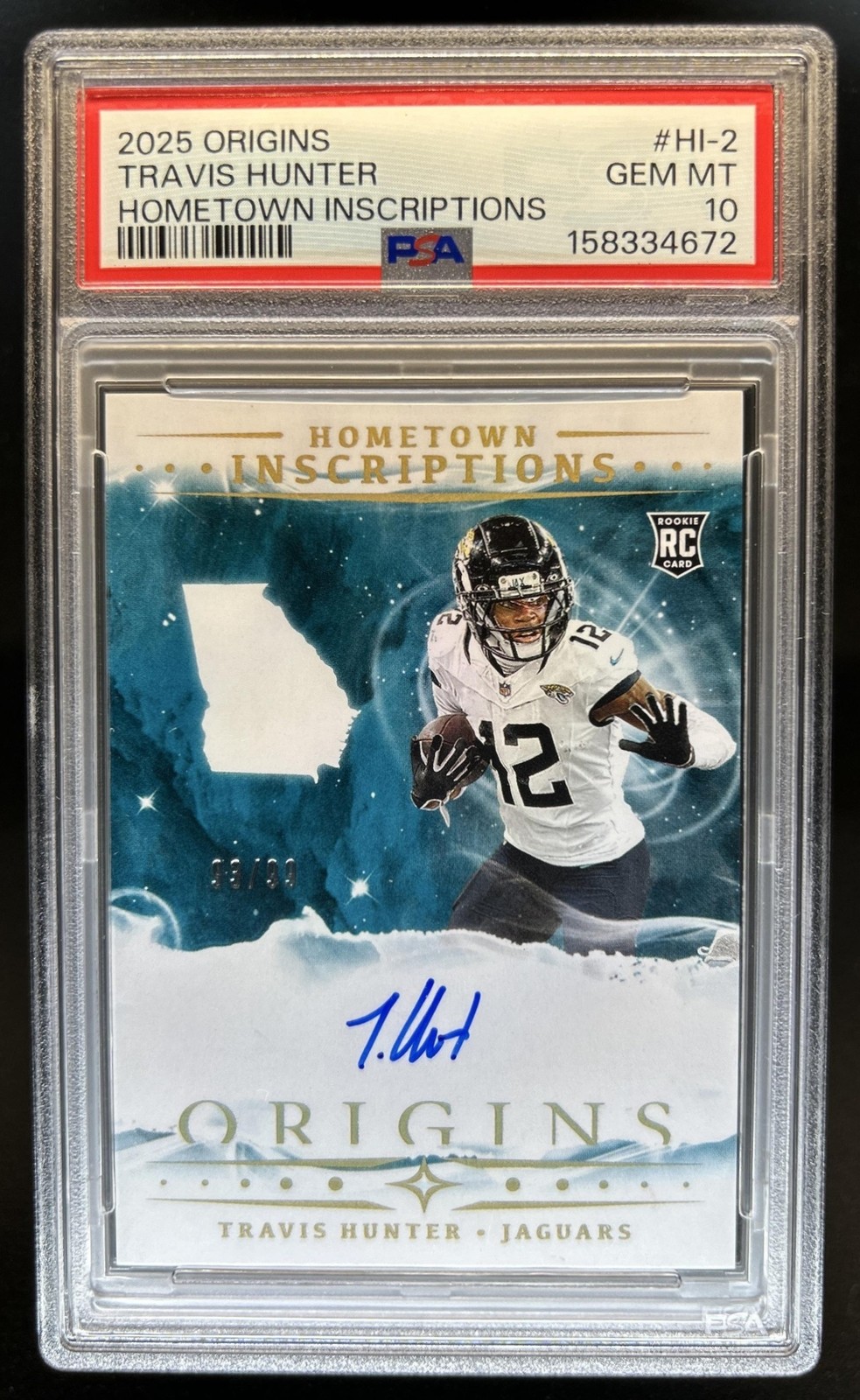 Travis Hunter Panini Origins Hometown Inscriptions #HI2 Base
