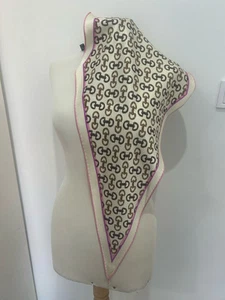 S21# Étole Gucci multicolore 46 pouces made in italy