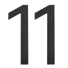 2 Pcs 4 Inch House Numbers Self-adhesive Acrylic Modern House Number Black 1