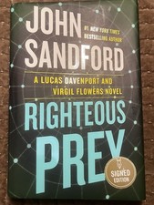 Righteous Prey John Sandford HC/DJ SIGNED 1st Ed 1st Print!