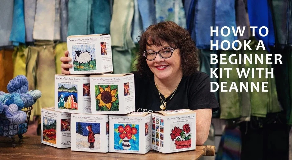 Little Yellow Flowers 6"X17" Primitive Rug Hooking Kit Burlap/Deanne Fitzpatrick - Image 3 of 3