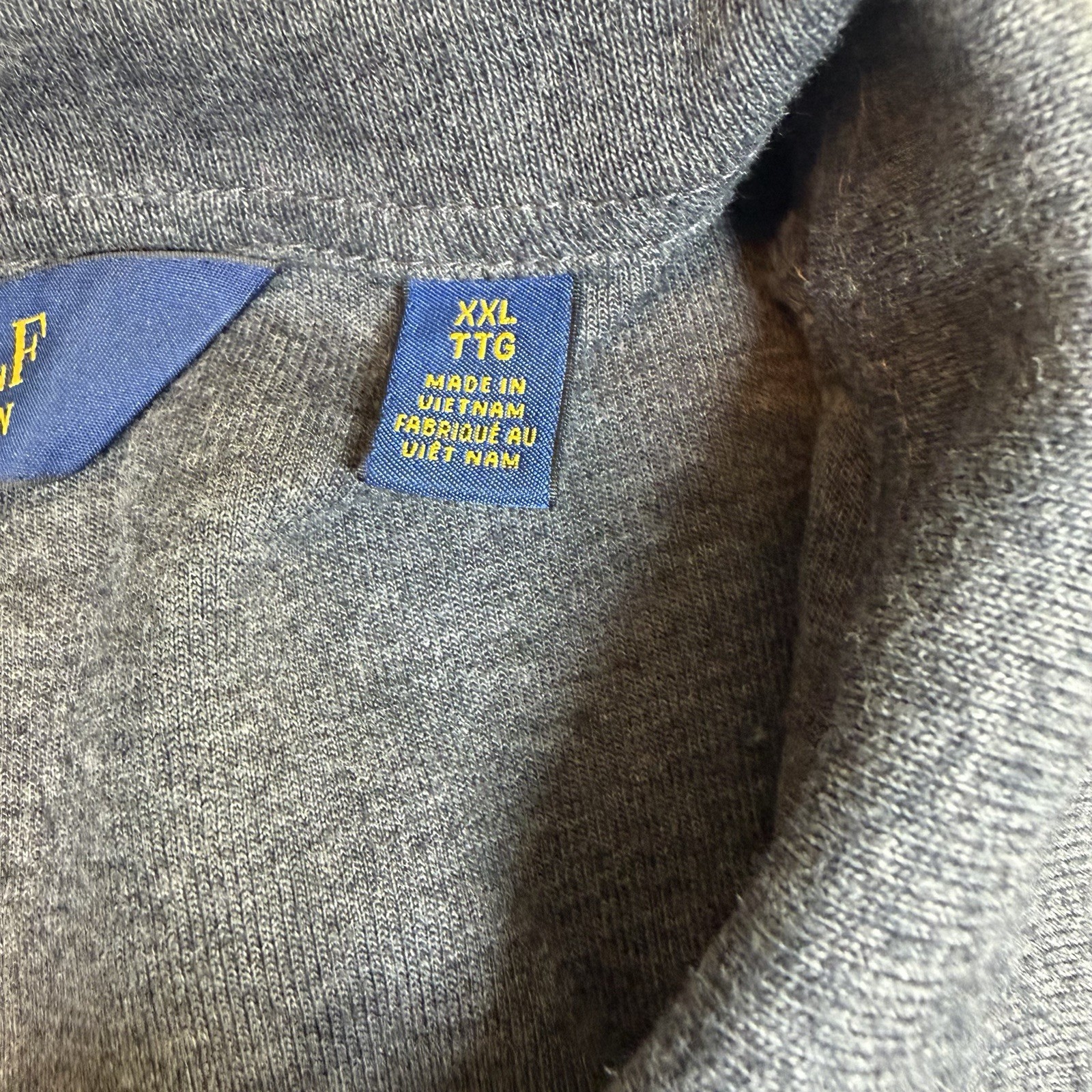 Polo Golf Ralph Lauren 1/4 Zip Pullover Men’s 2XL XXL Grey Water Resistant GUC thumbnail 4