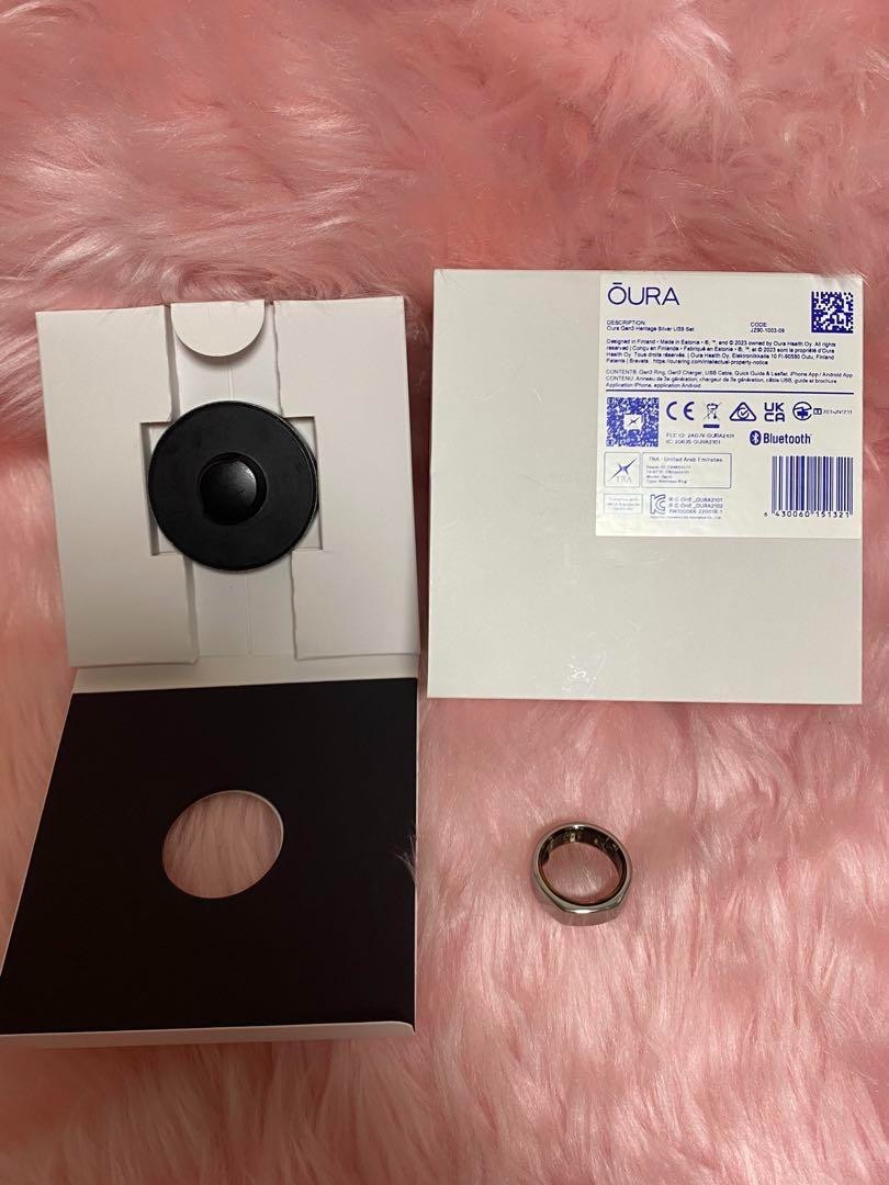 Oura Ring Gen3 Heritage silver color Size US9 With Original