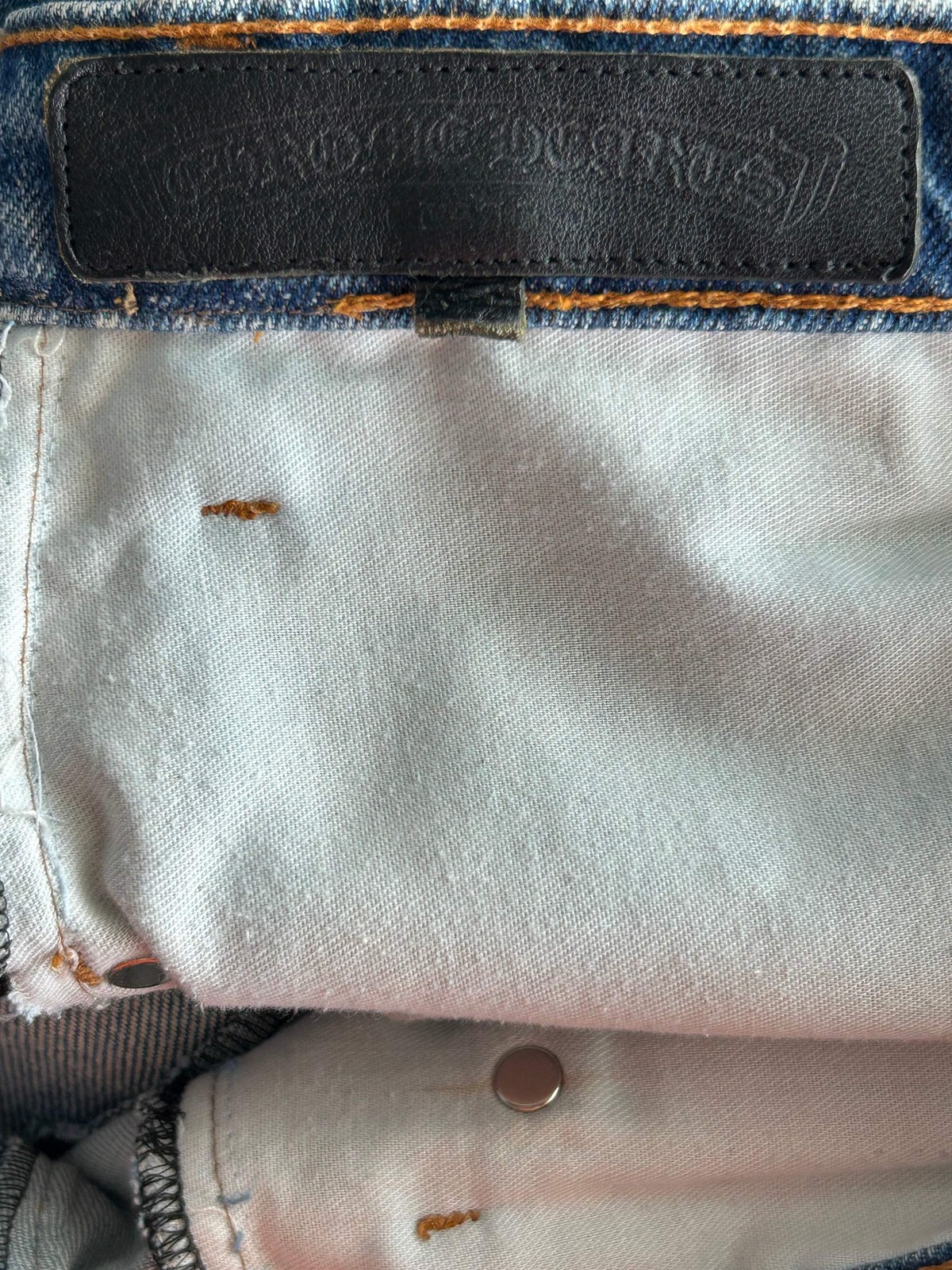 Chrome Hearts Levi's Gallery Dept Blue & Black Cross Patch Flared Jeans image 3