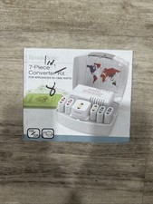 Brookstone 7-Piece Converter Kit 50-1800 Watts Universal Travel Adapter