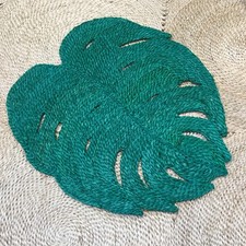 Carnival Green Palmleaf Placemat Large 42x46cm
