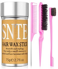 Hair Wax Stick Slick Back Brush Frizz Control Small, Girlish Pink