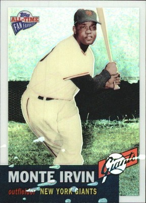 2004 Topps All-Time Fan Favorites Refractor #132 Monte Irvin /299 NY Giants